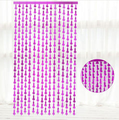 Hen Party Willy Tinsel Curtain Rose Gold | Gold | Silver Metalic BackDrop Hens Party Penis Decor Bridal Party Girls Night Penis Decoration