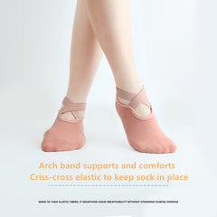 Grippy Cotton Pilates Yoga Socks Non Slip Grip Ballet Exercise Workout Gym Sock