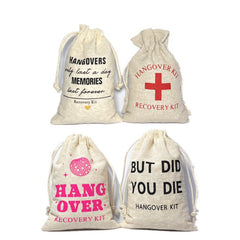 Bachelorette Party Bags - I Regret Nothing Hangover Kit Bags - Hangover Recovery Kit - Bachelorette Party Bags - Hen Party Bags