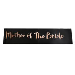 Pack of 8x Black Rose Gold Team Bride Hens Party Sash Wedding Sashes