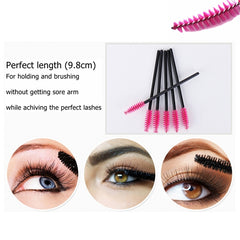 Black & Hot Pink Disposable Mascara Wands