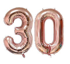 Ultimate 30th Rose Gold Birthday Pack 30 Thirtieth Garland Balloons Decorations Dirty Thirty Party Happy Birthday