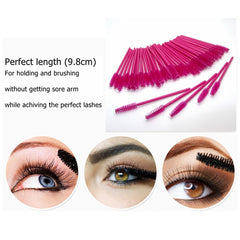 Hot Pink Disposable Mascara Wands