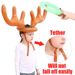 Inflatable Reindeer Antler Ring Toss Game Christmas Holiday Party Game