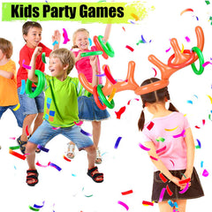 Inflatable Reindeer Antler Ring Toss Game Christmas Holiday Party Game