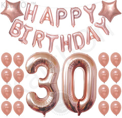 Ultimate 30th Rose Gold Birthday Pack 30