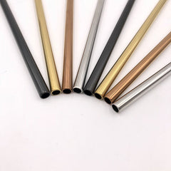4x Stainless Steel Reusable Metal Drinking Straws