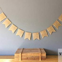 10 Meters 48 Flags Hessian Banner Burlap Rustic Bunting