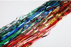 2 Meter Long Drop Rainbow Multi Color Tinsel Curtain