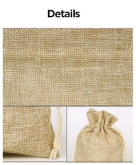 100 x Hessian Wedding Favour Favor Bags