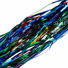 2 Meter Long Drop Rainbow Multi Color Tinsel Curtain