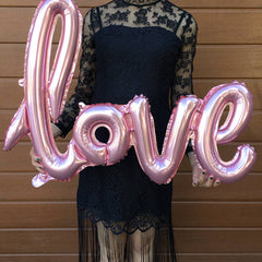 Rose Gold / Red / Pink Love Script Foil Balloon 40" Balloons
