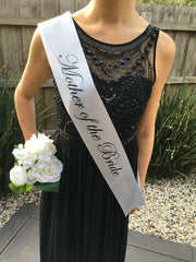SILVER Hen's Party Sash