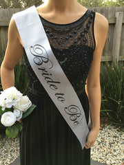 Silver Hens Sash - Hen Sash - Bride To Be Sash - Bridal Shower - Engagement- Hen Party- Bachelorette - Bride- Bridesmaid - Team Bride