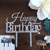 Happy Birthday Acrylic Cake Topper
