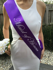 PURPLE Hen's Party Sash