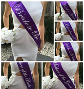 PURPLE Hen's Party Sash