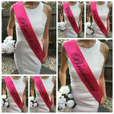 HOT PINK Hens Sash - Hen Sash - Bride To Be Sash - Bridal Shower - Engagement- Hen Party- Bachelorette - Bride- Bridesmaid - Team Bride
