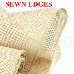 Hessian Burlap Table Runner Decoration Wedding Event Table Decor Natural Hessian Lace Edge Centre Piece Decor