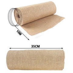 Hessian Burlap Table Runner Decoration Wedding Event Table Decor Natural Hessian Lace Edge Centre Piece Decor