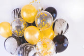 Black Gold Marble Balloons Set 20 Pack // Gold Confetti Balloon // Pear White Latex Balloons Thickened 12" 20pcs, Ready To Inflate