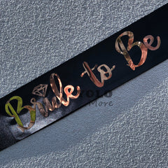Black Rose Gold Hens Sash - Hen Bride To Be Sash - Bridal Shower Gift Idea- Engagement- Hen Party- Bachelorette - Bride Tribe - Team Bride