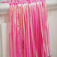 2m x 1m Candy Foil Tinsel Curtain Party Backdrop Decor Event Decoration Party Fringe Backdrop