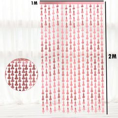 Hen Party Willy Tinsel Curtain Rose Gold | Gold | Silver Metalic BackDrop Hens Party Penis Decor Bridal Party Girls Night Penis Decoration