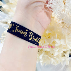 Team Bride Wristbands, Bride Tribe Wrist Band, Hen Party Wristbands, Team Bride Hair Ties, Hen Party Hair Ties, Bachelorette Party Wristband
