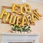 Eid Mubarak / Ramadan Mubarak Foil Balloons Bunting Garland Decoration