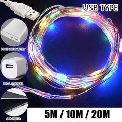 5M/10M/20M USB POWERED LED String Light Fairy Warm White Garden/ Home/Christmas/Wedding Party Home Decoration Mood Lighting Ambient Lights