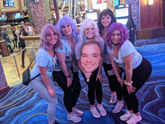 Big Face on A Stick - Custom Head Cutouts Sticker