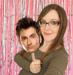 Big Face on A Stick - Custom Head Cutouts Sticker