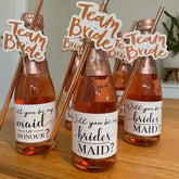 ROSE GOLD Team Bride Tribe FOIL Metallic Paper Straws Hen Party Bridal Shower Party Decor Party Drink Bridal Shower Wedding Drinking Game