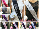 Bachelorette Party Sash - Bridal Shower Sash - Hen Sash - Bride To Be Sash - Bridal Shower Gift- Hen Party Bridesmaid Team Bridesmaid Bride