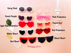 Groovy Hen Party Heart Shaped Sunglasses for Hen Do Bachelorette Night, Bridesmaid Proposal Gift, Bridesmaids Gifts, Party Souvenirs