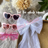 Groovy Hen Party Heart Shaped Sunglasses for Hen Do Bachelorette Night, Bridesmaid Proposal Gift, Bridesmaids Gifts, Party Souvenirs