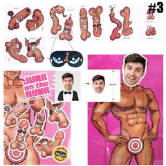 Pin The Junk on the Stud, Bachelorette Party Game, Bridal Shower, Birthday Party Game, Bachelorette Party Game, Wedding Game, Hen Party Game