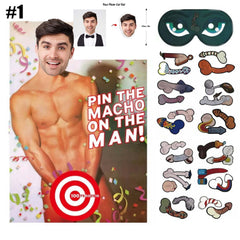 Pin The Junk on the Stud, Bachelorette Party Game, Bridal Shower, Birthday Party Game, Bachelorette Party Game, Wedding Game, Hen Party Game