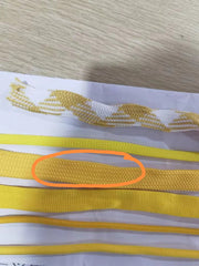 250x Yellow 250x Brown 52"x0.28" Fabric shoelaces with Black Metal Tips in bulk pack