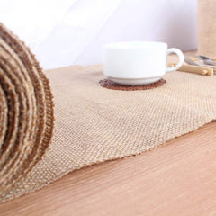 10m x 30cm Burlap Table Runner Decoration Wedding Event Table decoration Natural Hessian