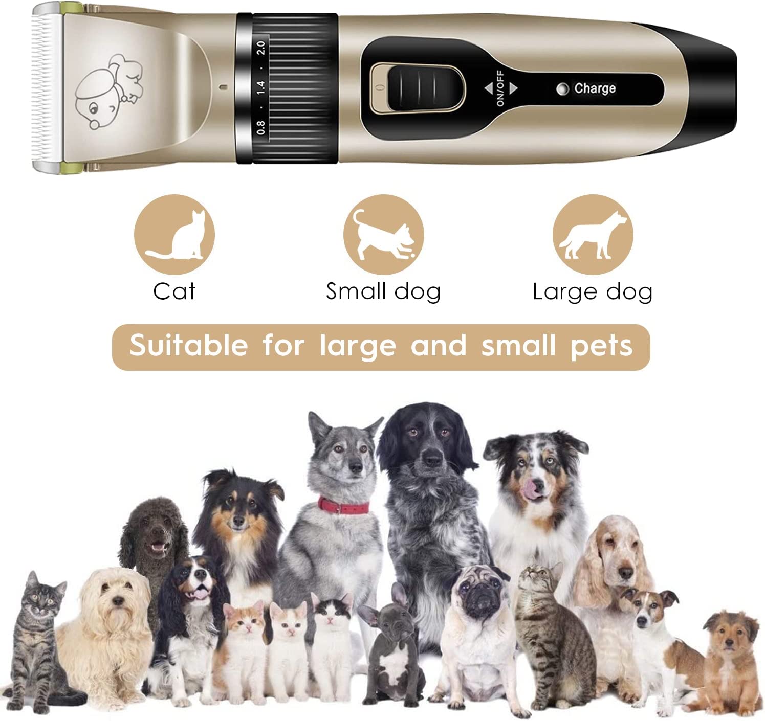 Dog Grooming 9IN1 Pet Hair Clippers, Dog Grooming Kit