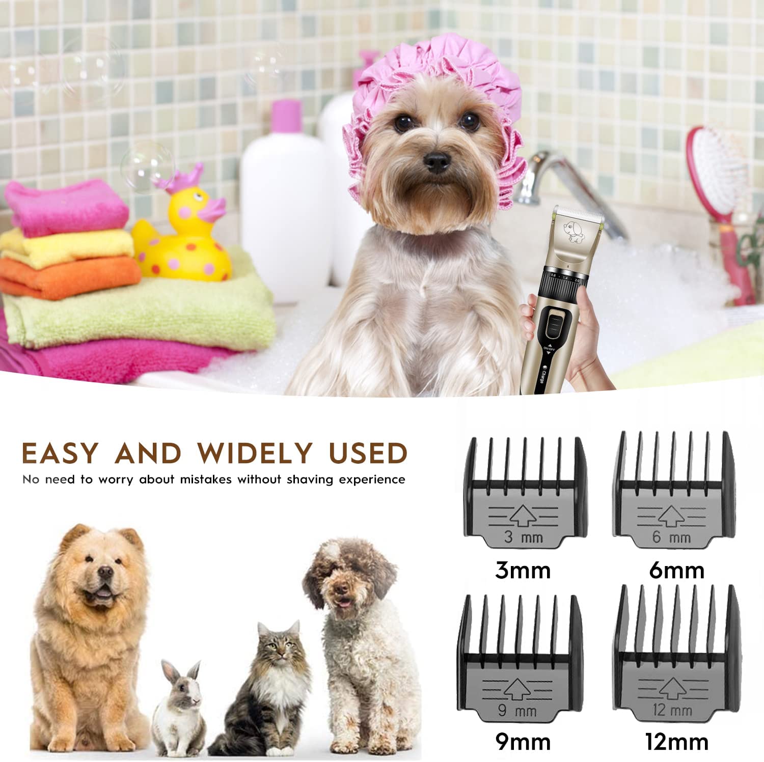 Dog Grooming 9IN1 Pet Hair Clippers, Dog Grooming Kit