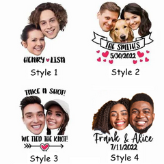 Personalised Custom Made Couple Milestone Anniversary Face Temporary Tattoo Favors