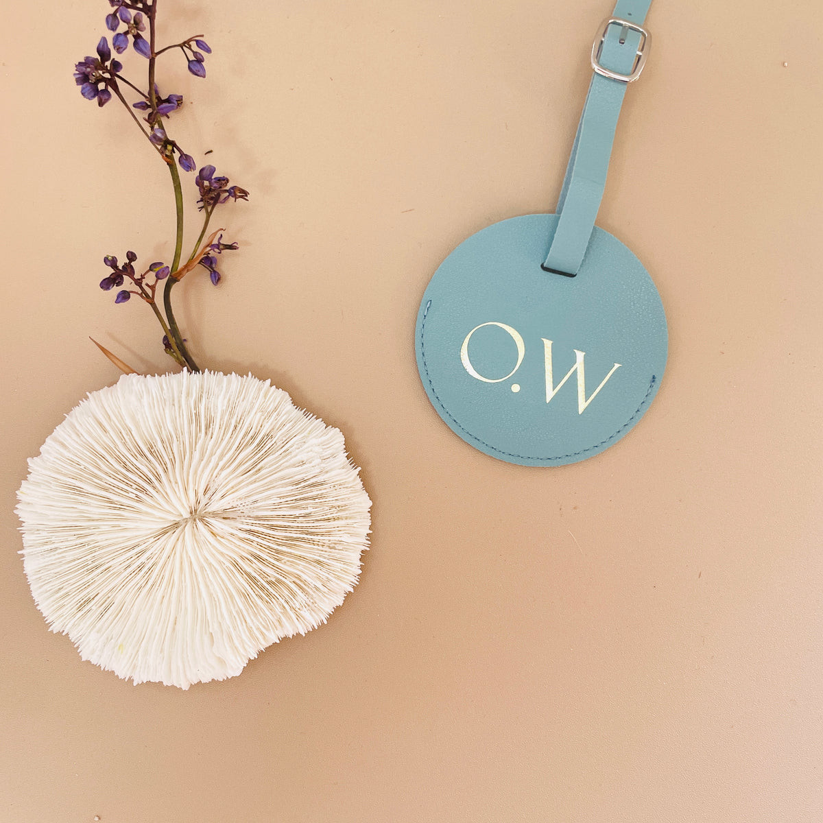 Personalized Travel Tag with Monogram
