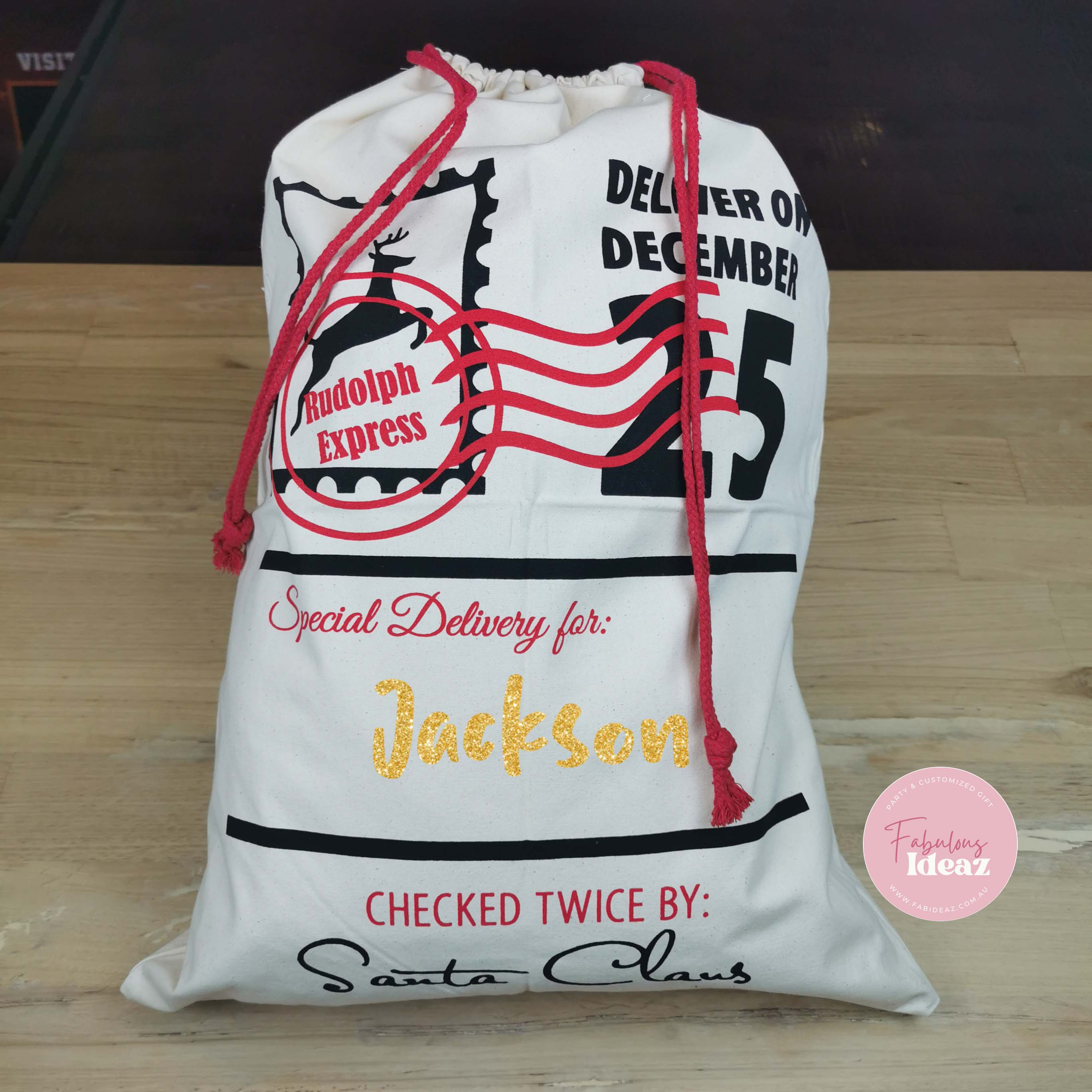 Personalised Christmas Stocking Santa Sacks