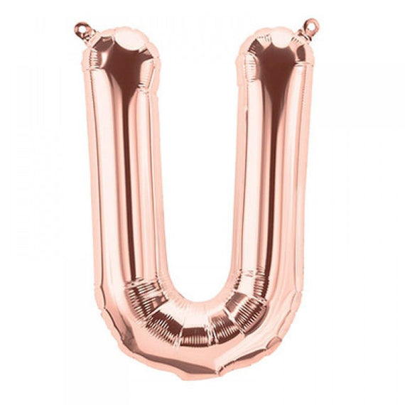 Rose Gold Foil Balloon Letters Numbers 16"/ 41CM Birthday Hens Wedding Decor Baby Shower Mylar Foil Metalic