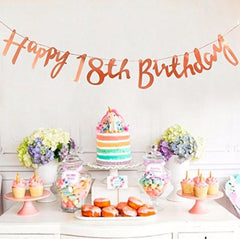 Ultimate 18th Rose Gold EighteenthBirthday Pack 18 Garland Balloons Decorations Eighteen Party Decor Eighteenth Party
