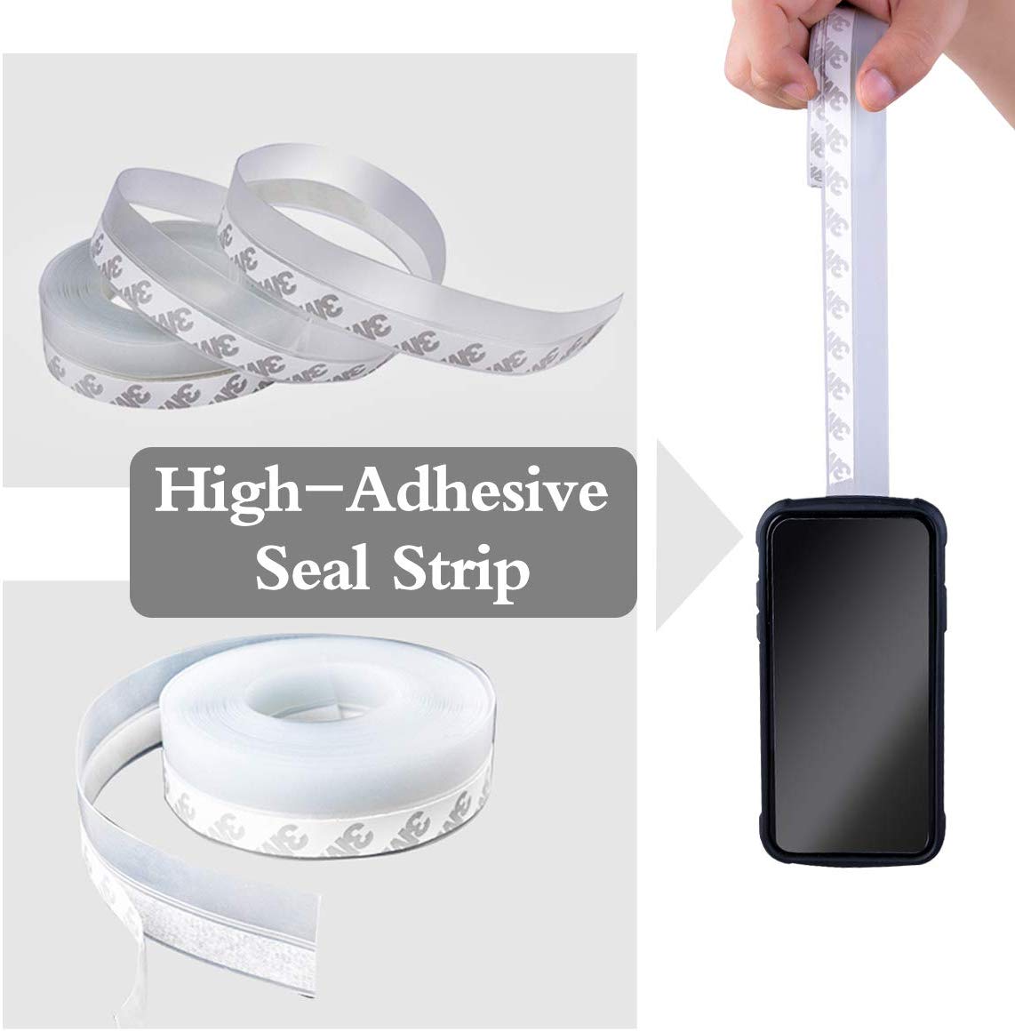 5m Weather Seal Window Silicone Sealing Strip Door Garage Stripping