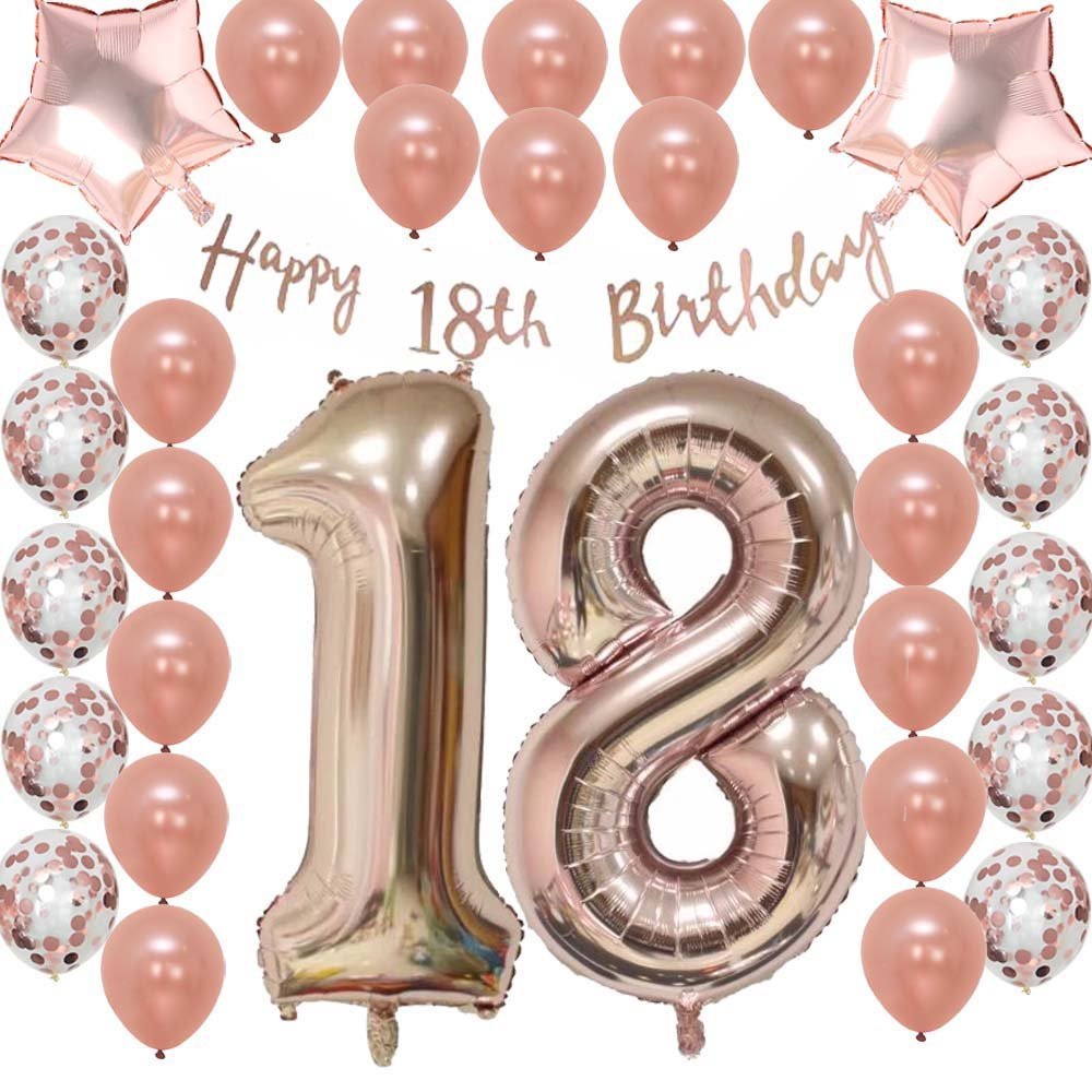 Ultimate 18th Rose Gold Birthday Pack 18